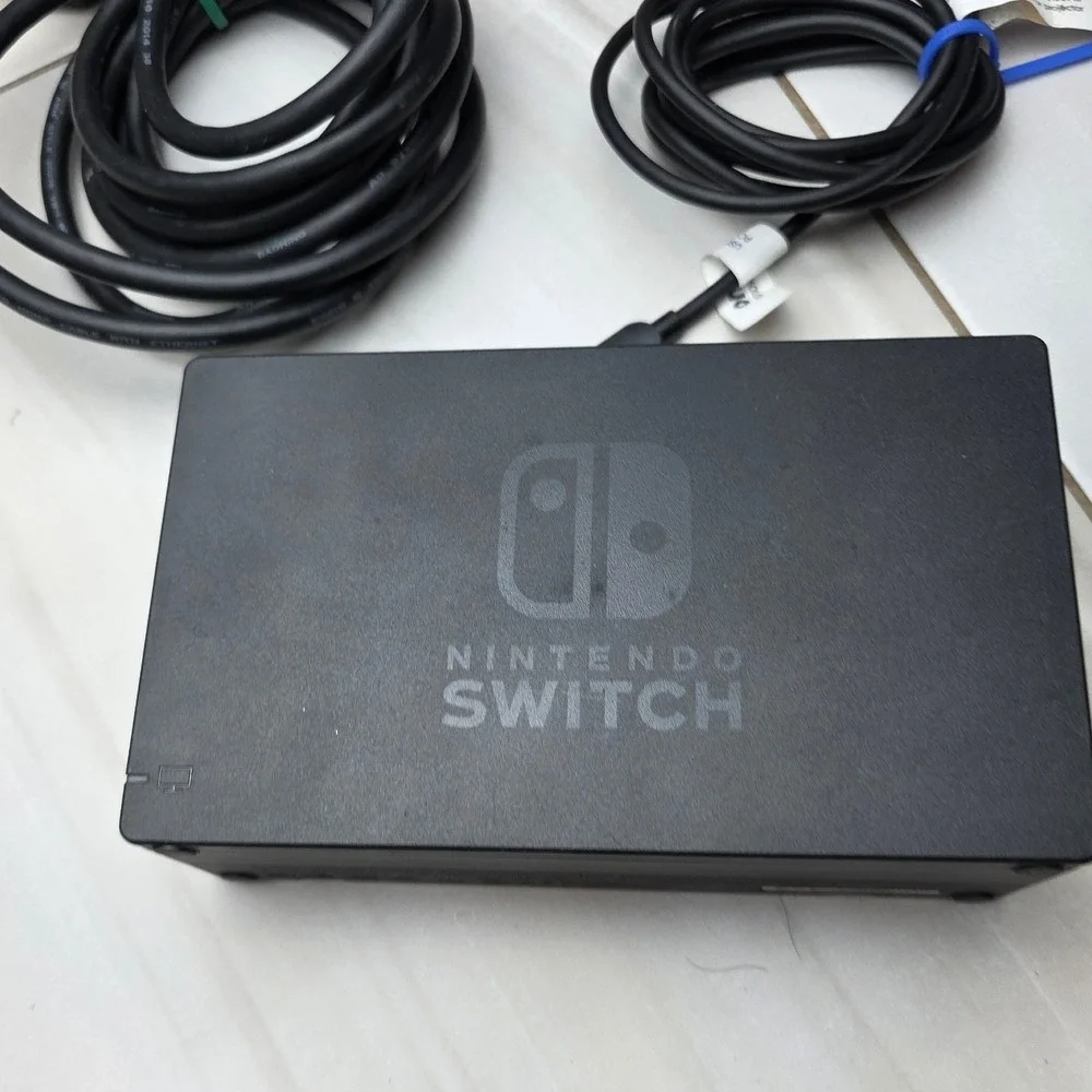 Nintendo Switch Docking Station HAC-007 Black AC Adapter HDMI USB-C Cables W2
